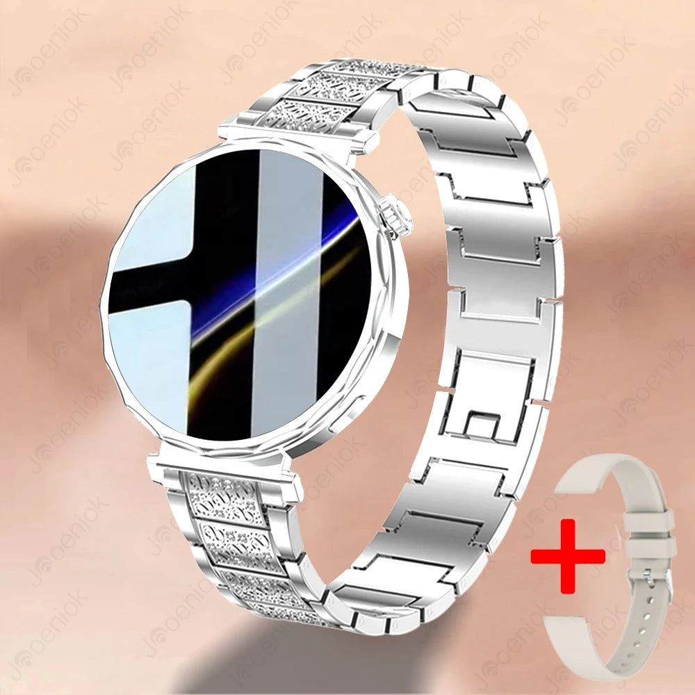 2025 New GPS Tracking Smartwatch Women AMOLED HD Screen Heart Rate Bluetooth Call IP68 Waterproof Smart Watch Android IOS