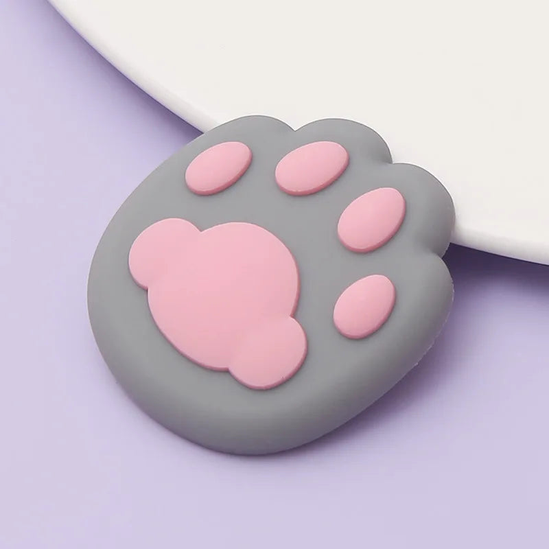 1PCS Wall Protector Door Handle Bumper Guard Stopper Anti-slip Sticker Self Adhesive Rubber Cute Cat Paw Door Crash Pad Stops