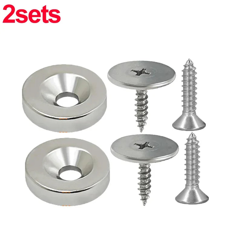 Cabinet Door Magnet Catches Round Metal Magnetic for Wardrobe Hidden Closing Magnetic Door Catch Closer for Furniture Hardware