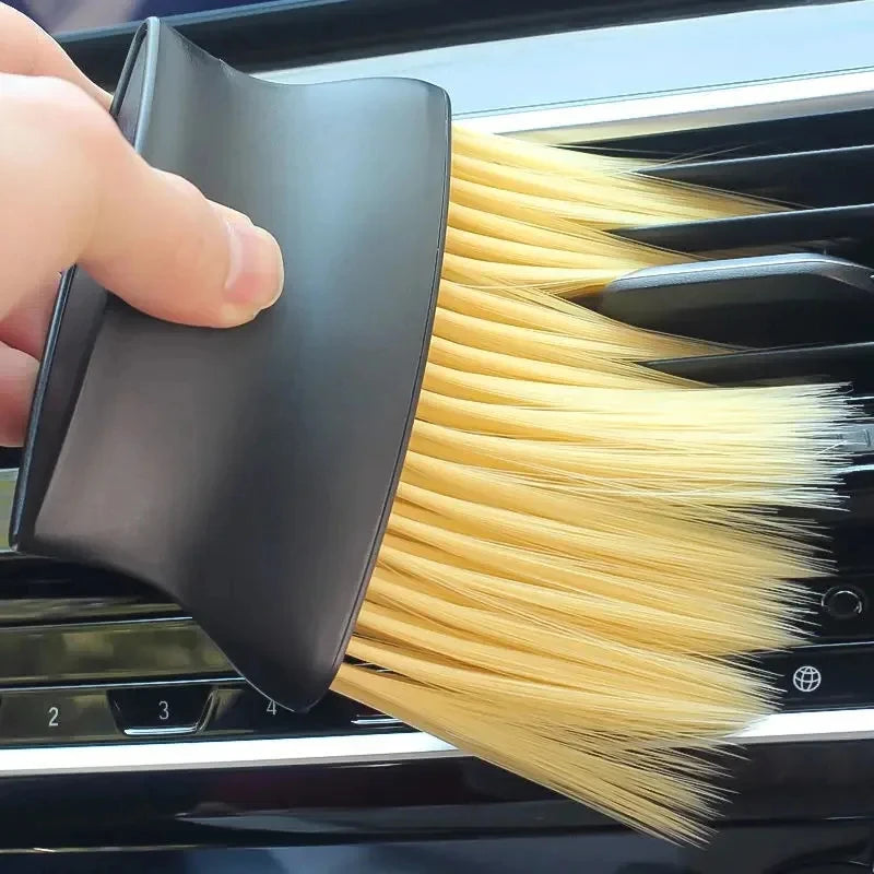 Car Interior Dust Removal Brush Set Air Outlet Instrument Panel Special Air Conditioner Gap Cleaning Soft Brush Car Tools