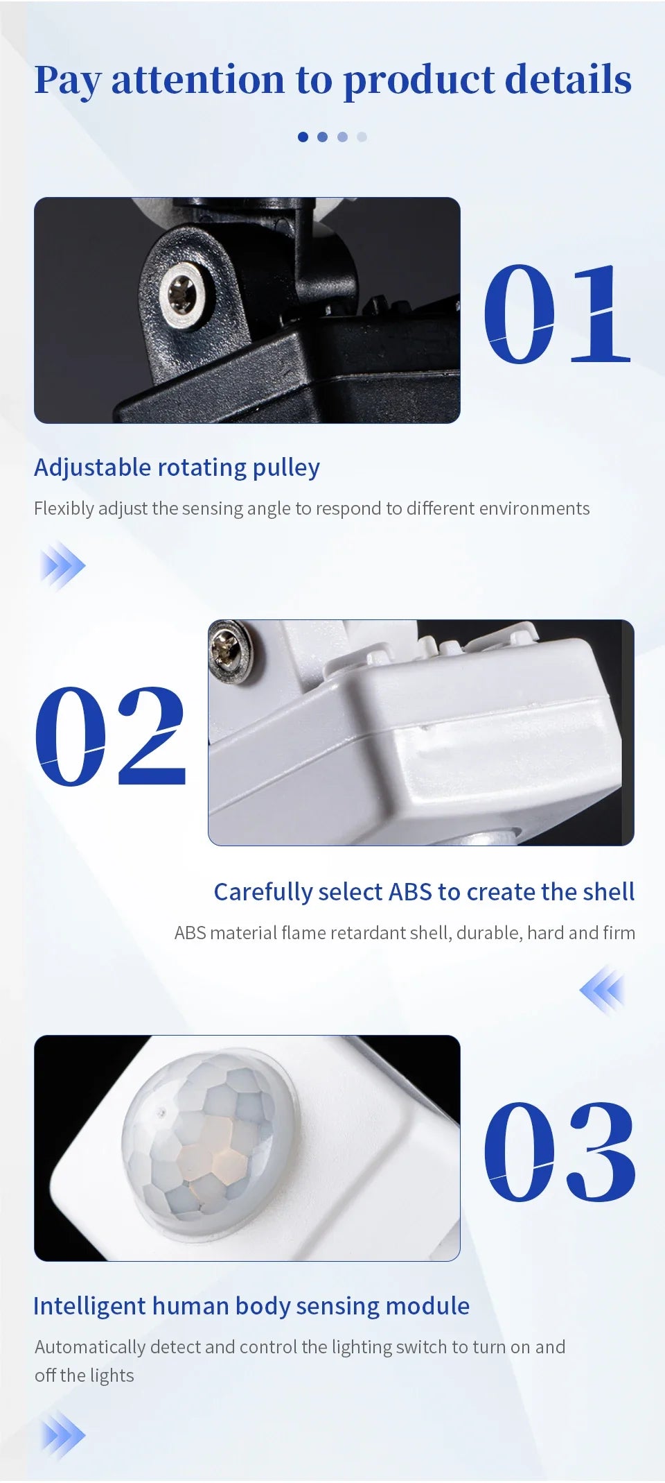 AC 220V 110V PIR Motion Sensor Adjustable Smart Light Switch Human Body Detection Human Presence Sensor Detector Light Sensor