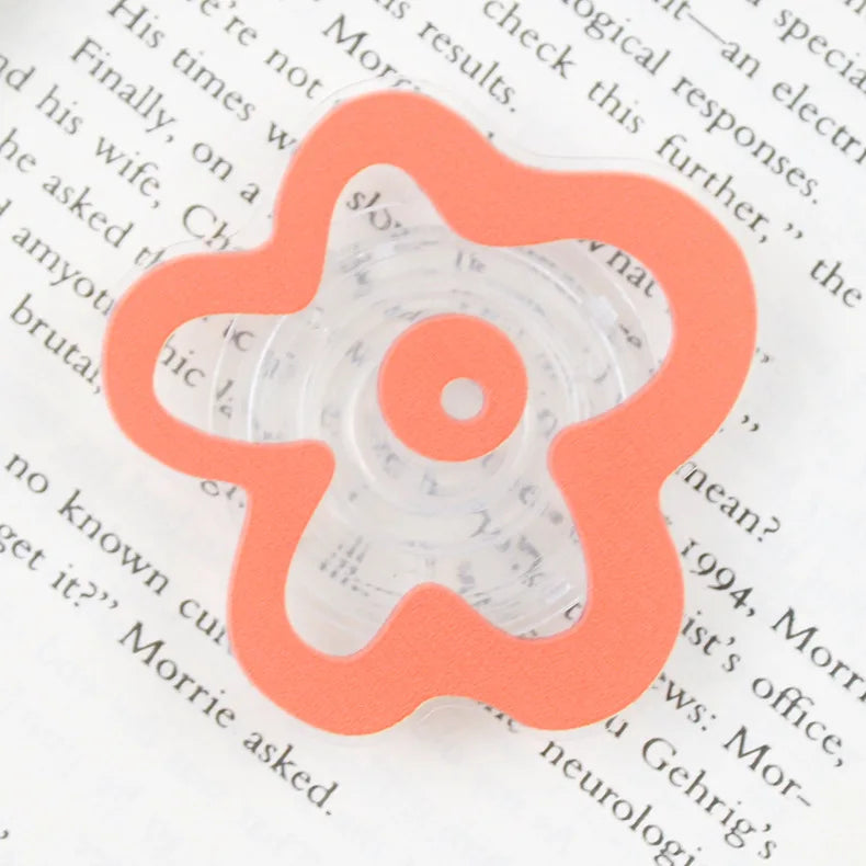 Cute Floral Phone Grip Tok Flower Cellphone Stand Holder for iPhone 15 14 Mobile Bracket Foldable Expanding Kickstand