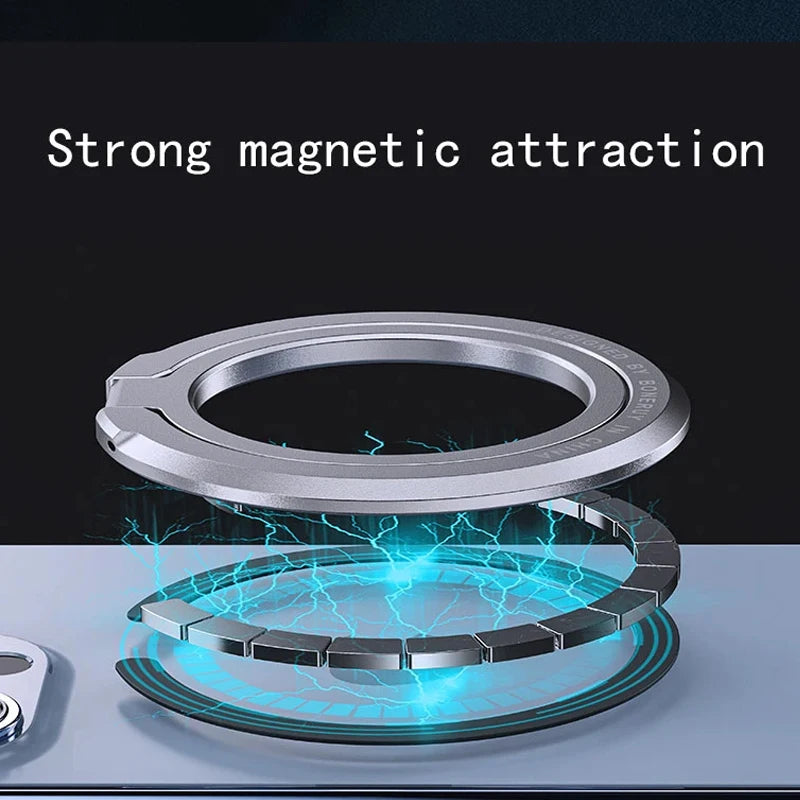 حامل هاتف مغناطيسي جديد لعام 2025، متوافق مع ملحقات MagSafe، حامل حلقي قابل للتعديل لدعم حافظة مغناطيسية لهاتف iPhone