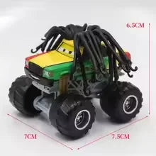 Pixar Cars 2 3 Wrestler Mater And Lightning Mcqueen Racing Series Metal Alloy Vehicle Toys For Kids High Legged Collectible Gift