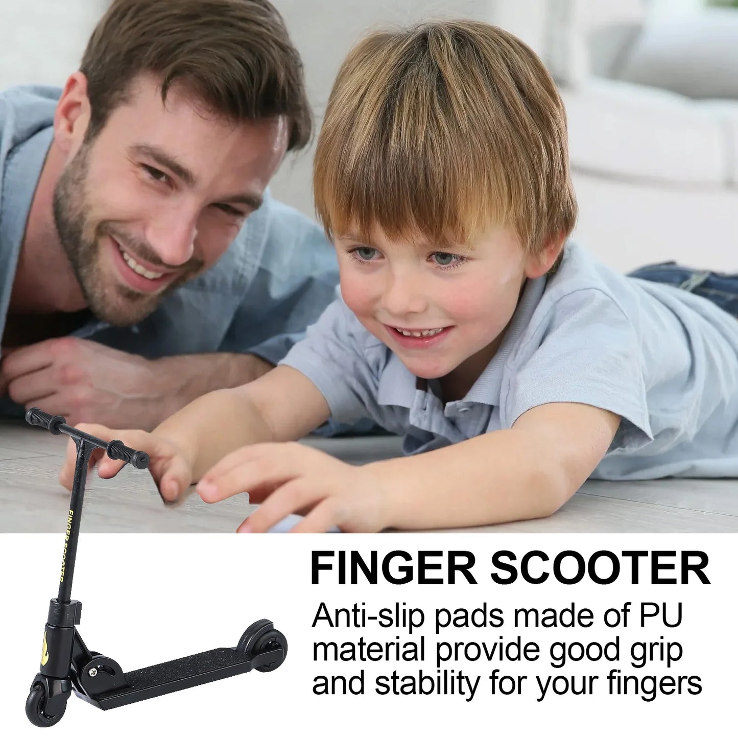 Kids Kick Scooter Finger BMX Foldable T-type Finger Scooter With Brake Educational Toys Finger Skateboards Fun Fingertip Movemet