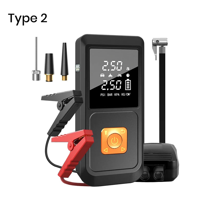 Junsun 450A Car Jump Starter 8000mAh Power Bank Portable Air Compressor 12V Starting Device for Car Battery Emergency Starter