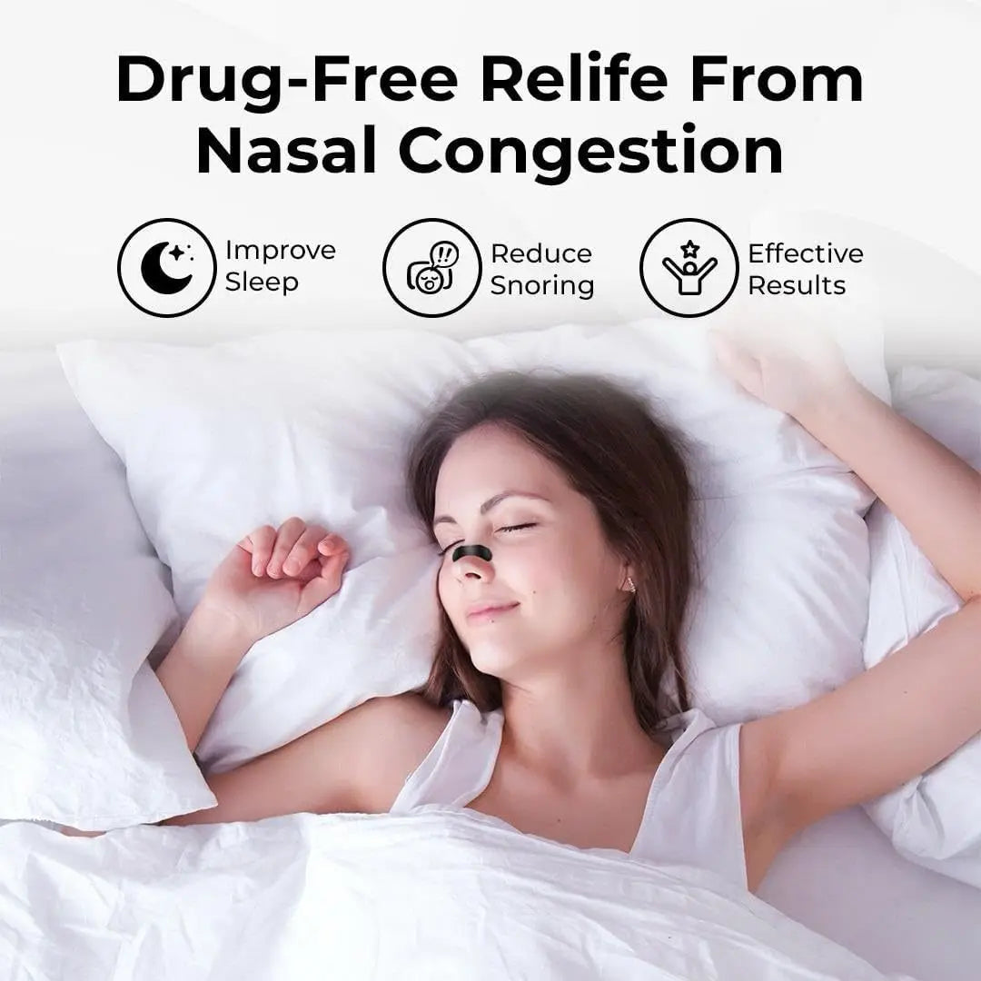 10/100Pcs Nasal Strips Portable Breathing Nose Strips Right Way Stop Snoring Sleeping Aid Device Easier Breath Improve Sleep