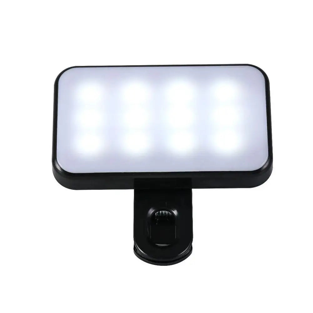 Mini Mobile Phone Flashes Selfie Lights Rechargeable 3 Modes Brightness Adjustable Clip On For Laptop Mobile Phone Fill light