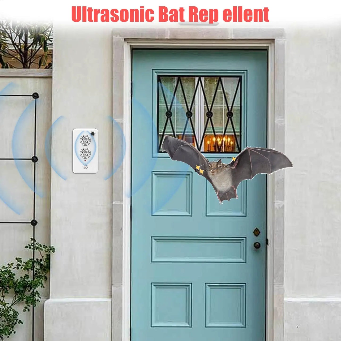 Bat Repeller Devices Adjustable Electric Animal Trap Ultrasonic Anti bat Electronic Training Device for Attic House Garden