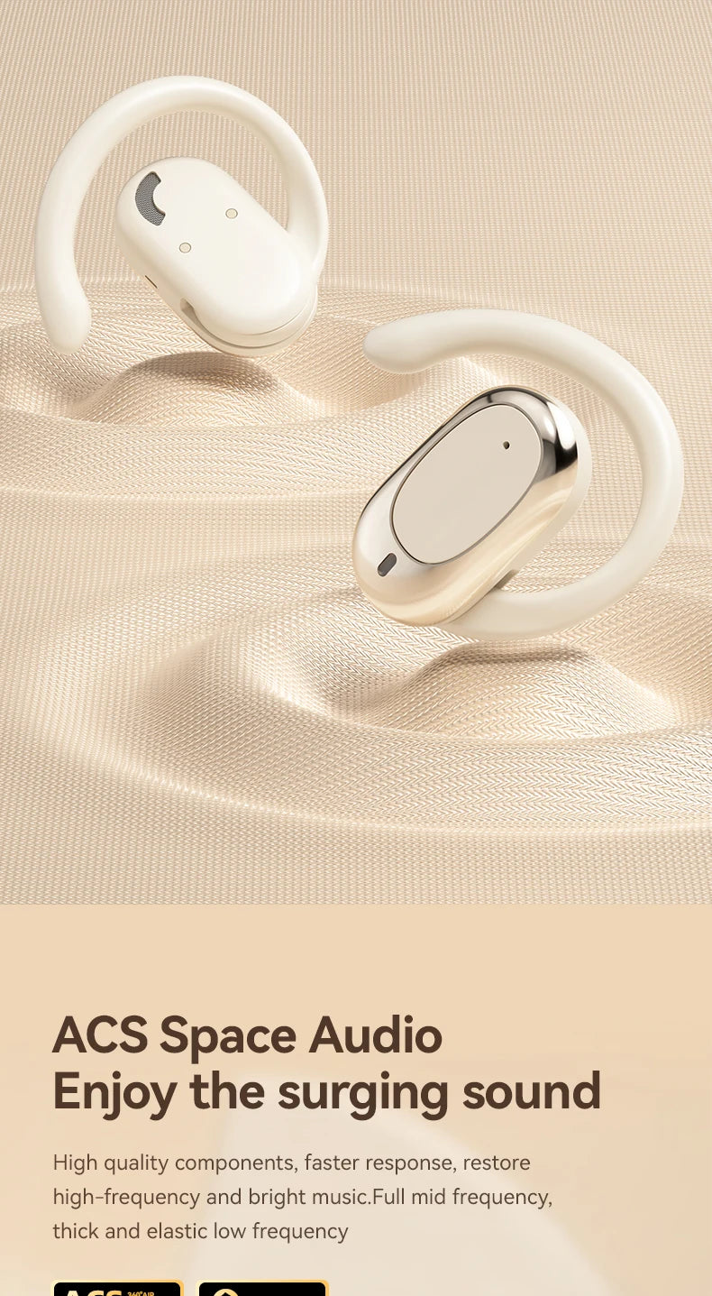 OWS earbuds True wireless headphones Bluetooth 5.49 low latency gaming and sports headphones High-fidelity stereo noise-cancelli