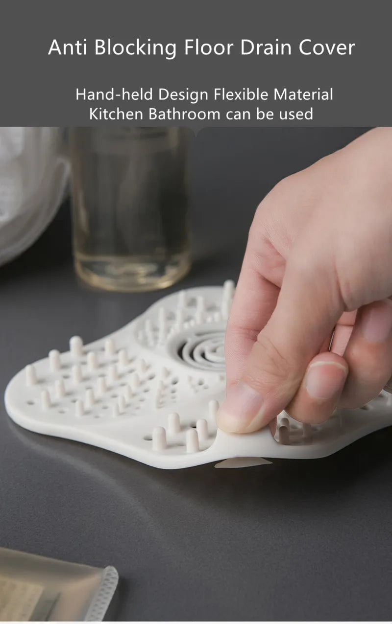 Sink Filter Hair Catcher Bathtub Drain Cover Stopper Sink Mesh Strainer Catch Hairs Bathroom Kitchen Shower Bath Accessories