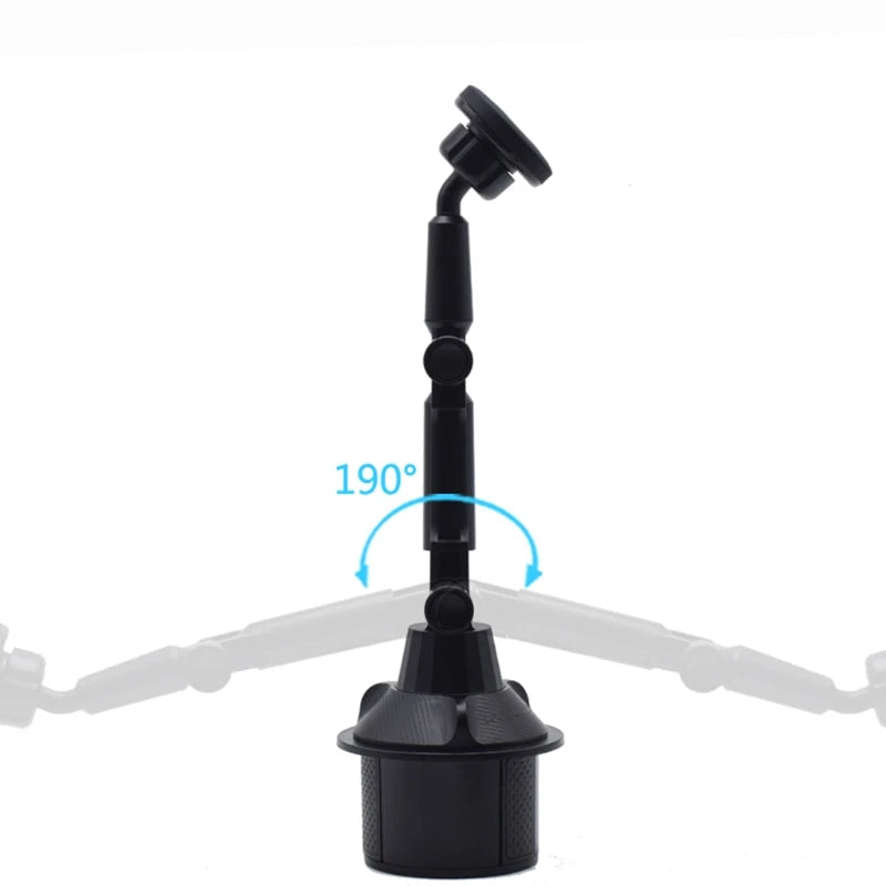 Magnetic Cup Holder Phone Mount Flexible Gooseneck Arm Car Cup Phone Holder Strong Magnets Mount for All Cellphones