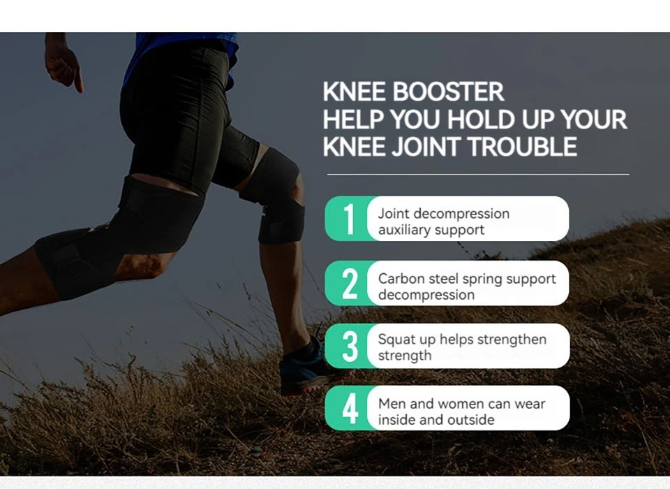 1Pcs Knee Support Medical Power Lift Knee Weakly Brace Joint Support Spring Stabilizer Gym sports Heath Care Leg Stretcher