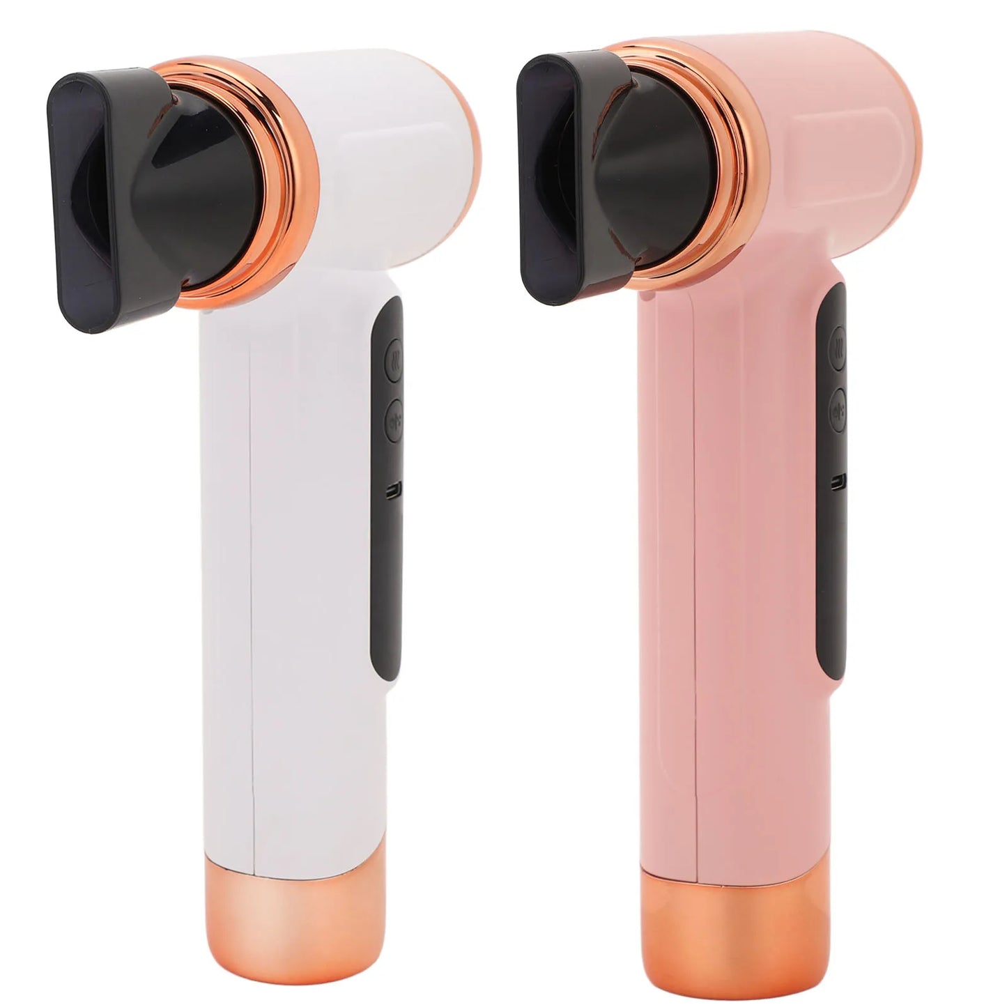 Portable Hair Dryer USB Charging Ergonomic Grip Hot and Cold Air Hair Dryer 200W Fast Drying Lightweight with Nozzle for Travel