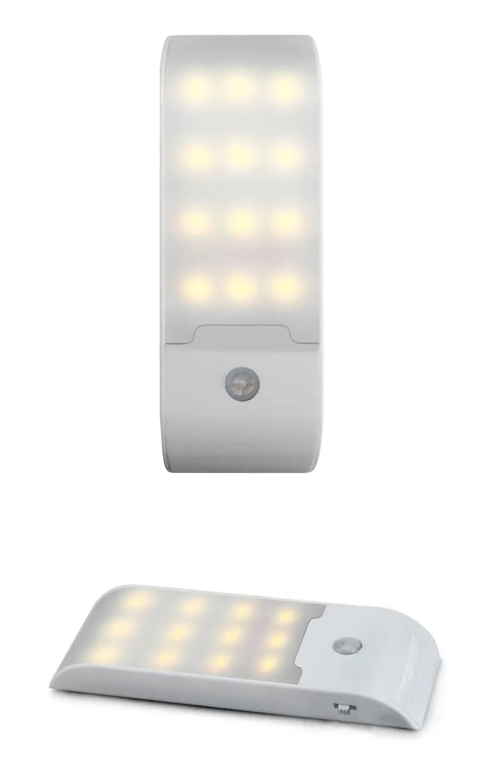 Rechargeable Night Light with Motion Sensor Led Lamp for Corridor Bathroom Closet Kitchen Under Cabinet 12LED High Brightness