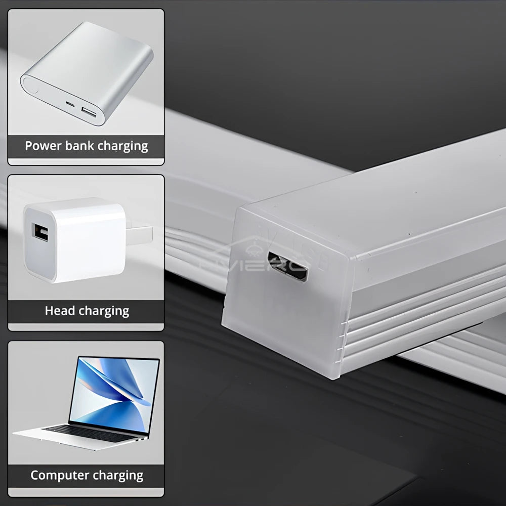 Wireless Motion Sensor Led Lamp Usb Rechargeable Night Light Kitchen Wardrobe Closet Living Decorative Lighting Smart Touch Bulb