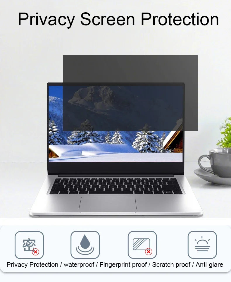Anti-spy Privacy Film For Laptop 14 15.6'' (16:9) Screen Protector Notebook PC Computer Anti-peep Filter Matte Anti-Glare Film