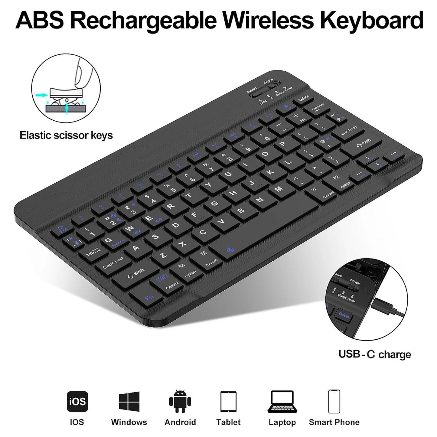 Keyboard Case for Xiaomi Redmi Pad 2 Case, Keyboard Cover For Redmi Pad 2 11-inch Tablet Case Wth Pencil Slot