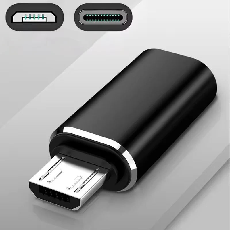 USB Type C To Micro USB Adapter for Phone Tablet Android Charger Data Cable Adapter Micro USB Female To TypeC Male OTG Converter