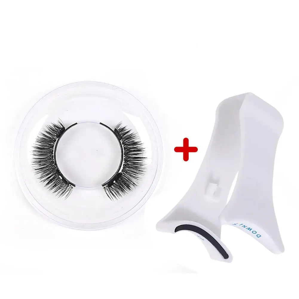 3D Magnetic Eyelashes Handmade Natural Magnetic False Eyelashes Reusable Magnetic Eyelashes Tweezers Set