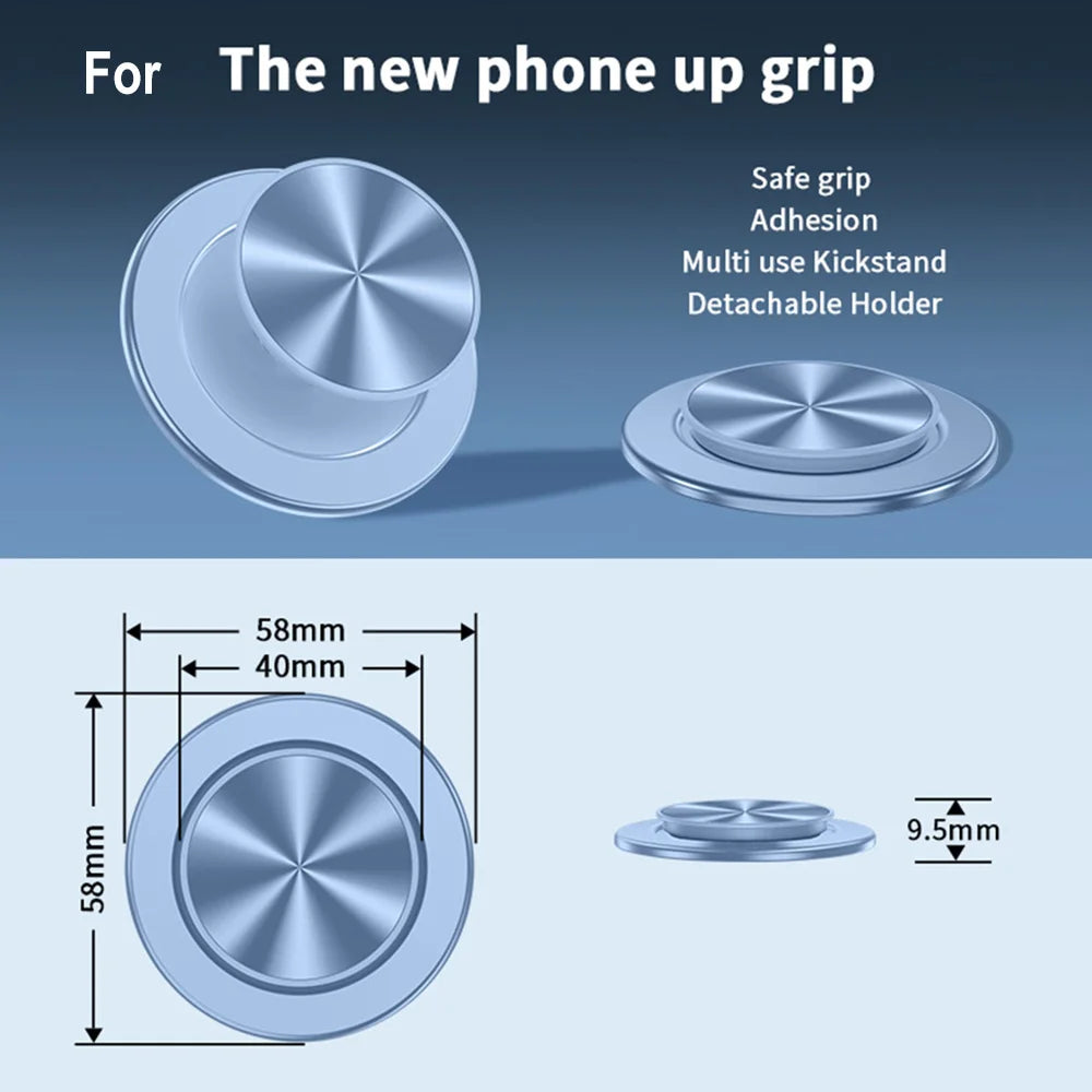 Grippopso Aluminium Magnetic Cellphone Tok Phone Holder Expanding Stand Socket Support Foldable Universal For Smartphone Bracket