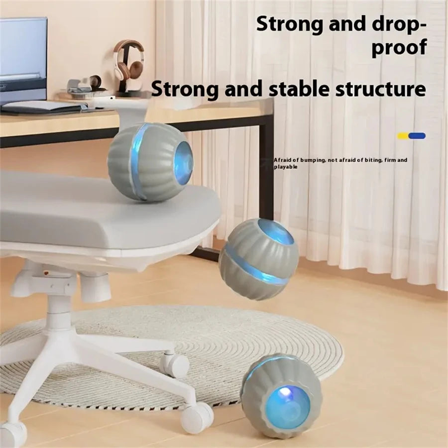 Smart Dog Toys Ball Electronic Interactive Cat Toy Pet Jump and Rolling Ball USB Automatic Moving Bouncing for Large Medium Dogs