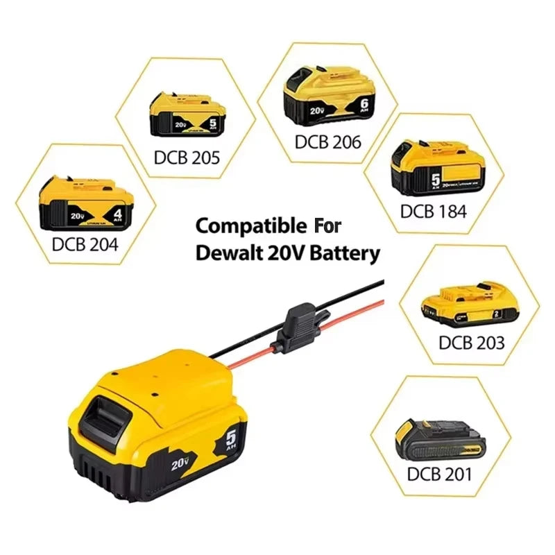Igniter Jump Starter For Makita For DeWalt For Milwaukee 18V Car or Motorcycle Lithium Battery Emergency Power Supply