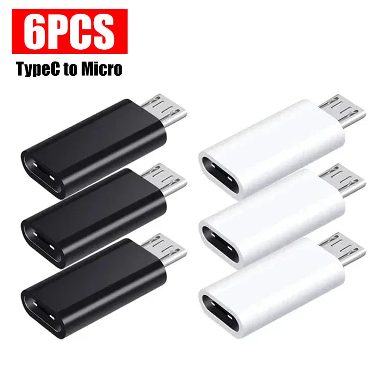 USB Type C To Micro USB Adapter for Phone Tablet Android Charger Data Cable Adapter Micro USB Female To TypeC Male OTG Converter