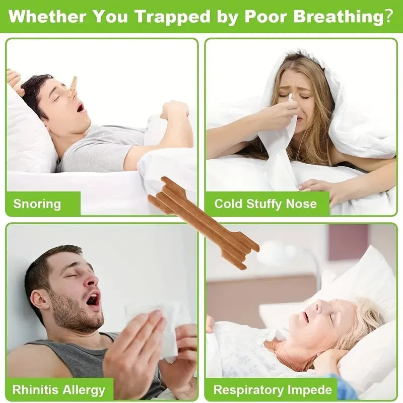 10/100/200pcs Anti Snoring Stickers Breathing Nasal Strips Physical Airway Expansion for Improved Nose Vent Comfort Sleep Aid
