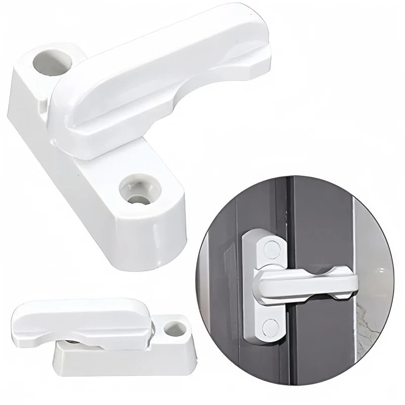 T-locks With Key External Window Lock Buckle Alloy Safety Locks UPVC Door Sash Jammer Security Restrictor Lock Anti Theft Locks