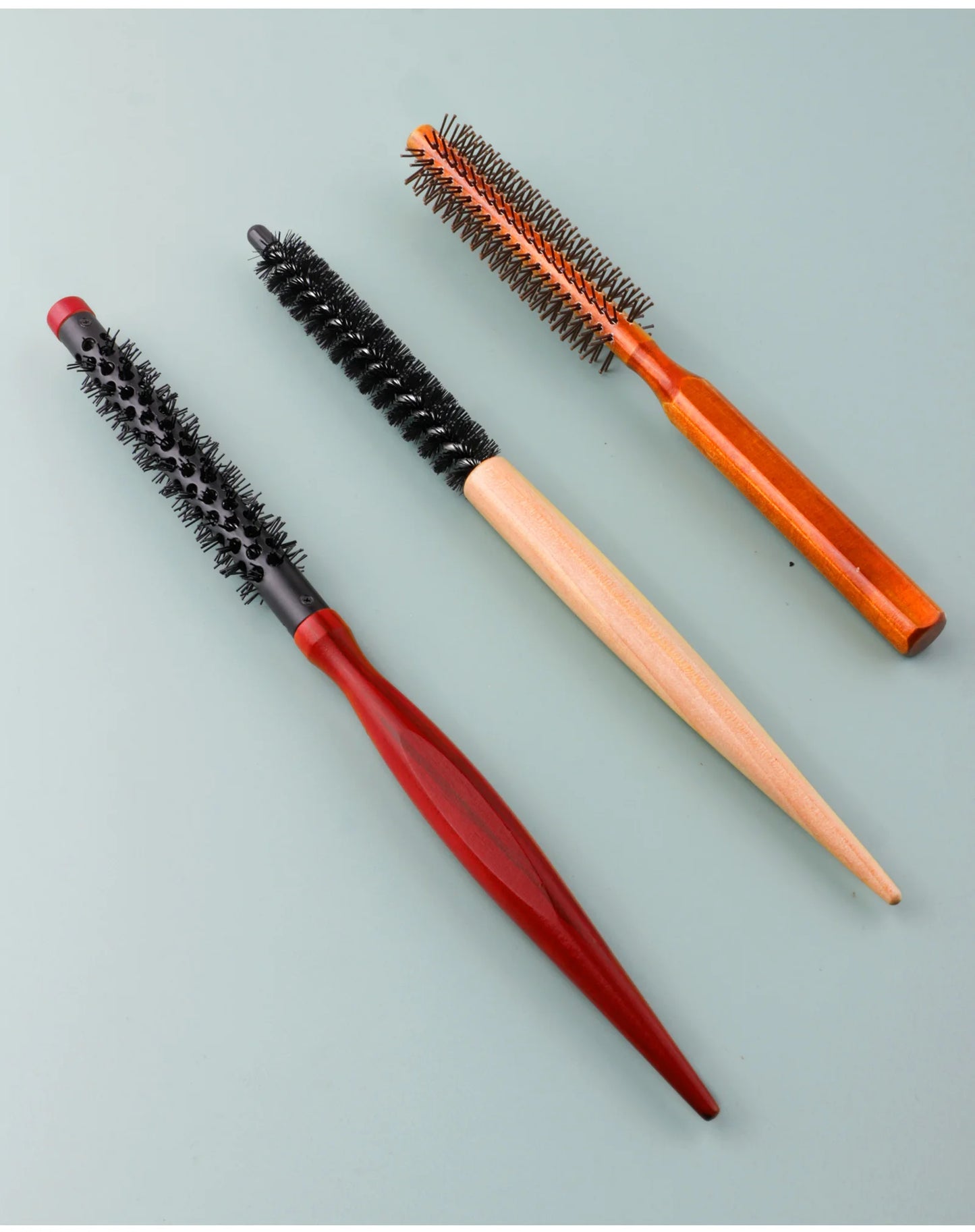 2/3Pcs Professional Small Round Hair Brush Set 8mm 11mm 16mm Hair Styling Brush Salon Curling Brush For Hairdrerssing Tool