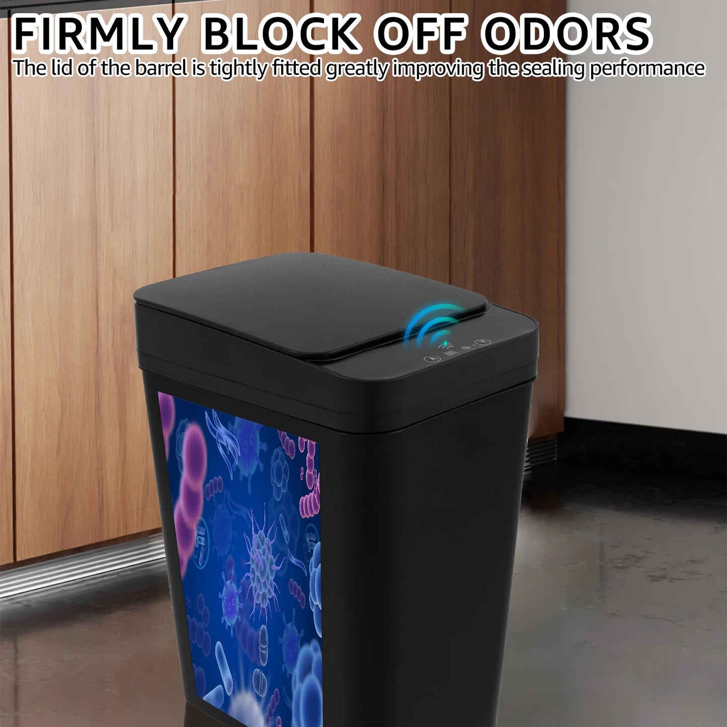 Automatic Sensor Trash Can 12L Touchless Infrared Motion Sensor Smart Trash Can for Kitchen Bathroom Waterproof Wastebasket NEW