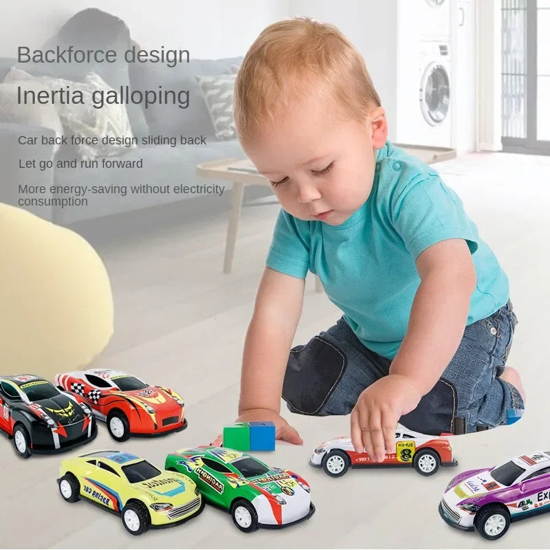 100/50/30/20/10stk Toy Car Alloy Car Children Boy Baby Pull Back Car Gift Educational Set Mini model Cartoon Inertia Racing Car