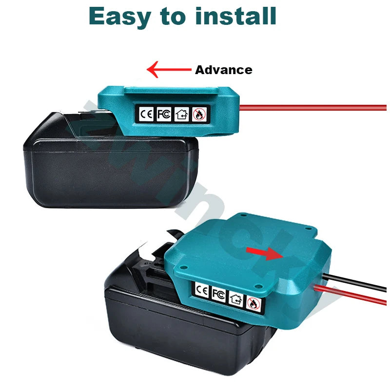 Car Jump Starter for Makita 18V Lithium Battery Adapter Emergency Car Booster Starting Device Jump Start Tool Converter Clip