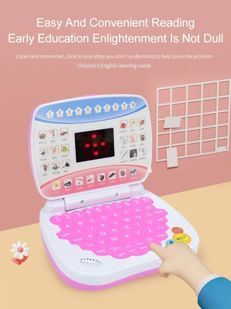Kids Educational Learning Laptop Toy – Bilingual Electronic Computer for Toddlers, STEM Early Preschool Learning Machine Gift