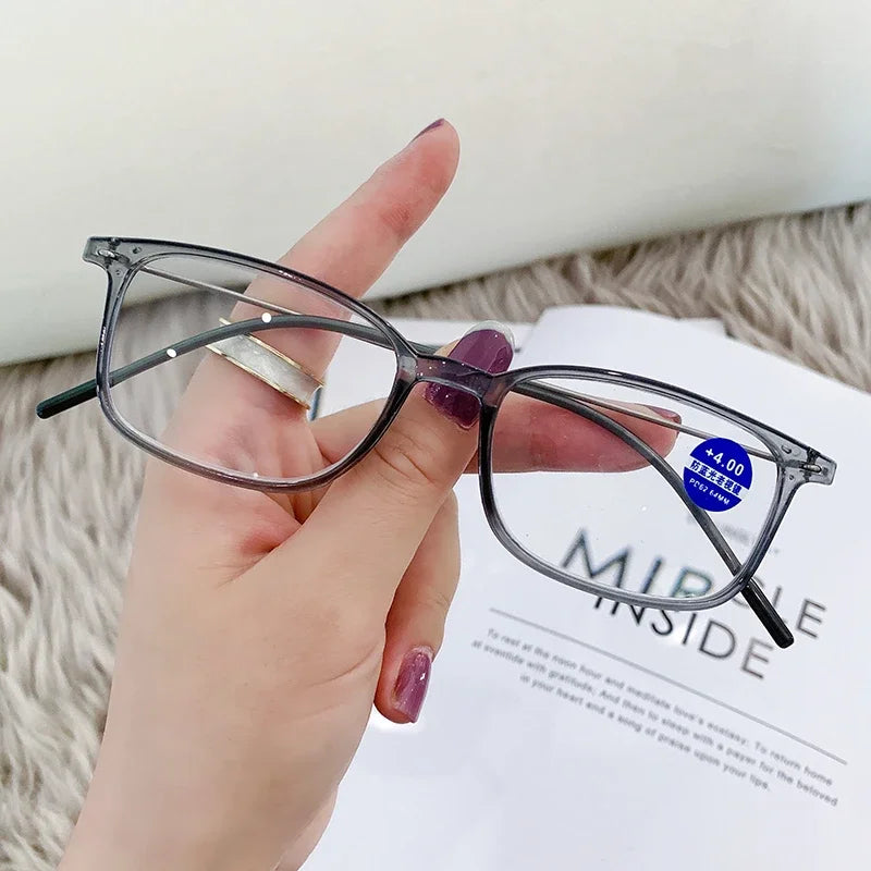 Anti-Blue Light Reading Glasses Full Frame Glasses for men and women radiation protection Square Optical Computer Glasses