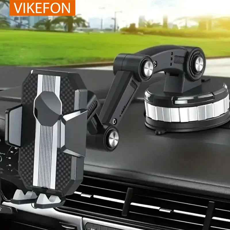 VIKEFON Car Phone Holder Stand Universal Dashboard Car Clip Mount GPS Bracket Sucker Mobile Phone Support in Car For All Phones