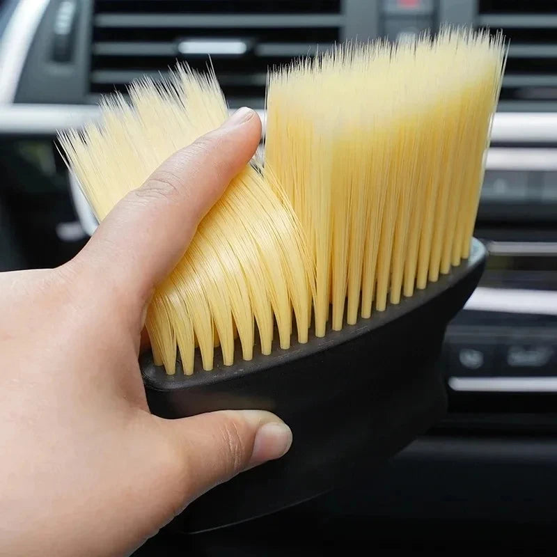 Car Interior Dust Removal Brush Set Air Outlet Instrument Panel Special Air Conditioner Gap Cleaning Soft Brush Car Tools