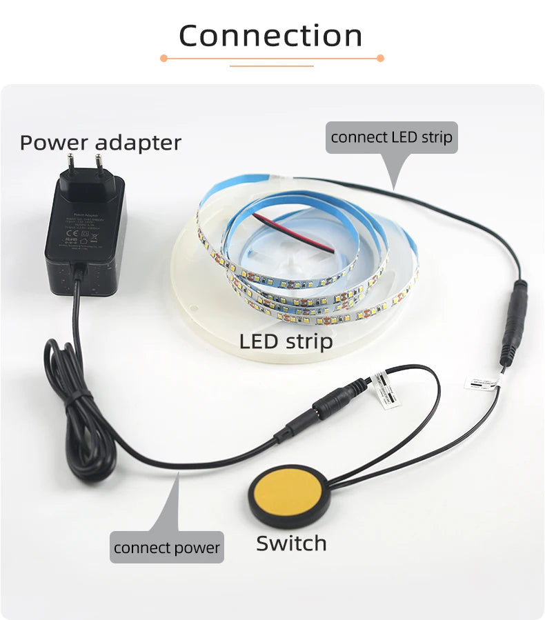 Hidden touch sensor DC12V/24V LED light touch dimmer switch for wooden furniture
