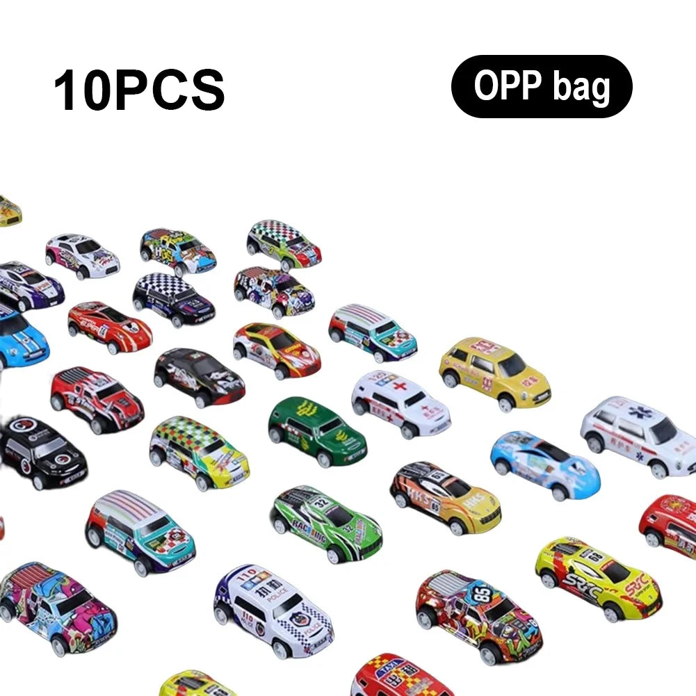 100/50/30/20/10stk Toy Car Alloy Car Children Boy Baby Pull Back Car Gift Educational Set Mini model Cartoon Inertia Racing Car