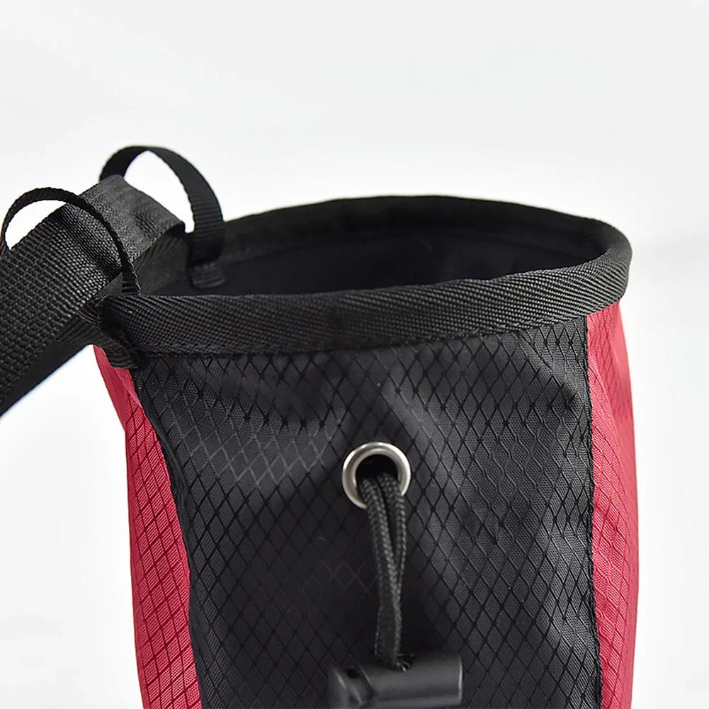 Magnesium Powder Bag Waterproof Polyester Chalk Bag Adjustable Storage Climbing Magnesium Powder Bag for Climbing Weightlifting