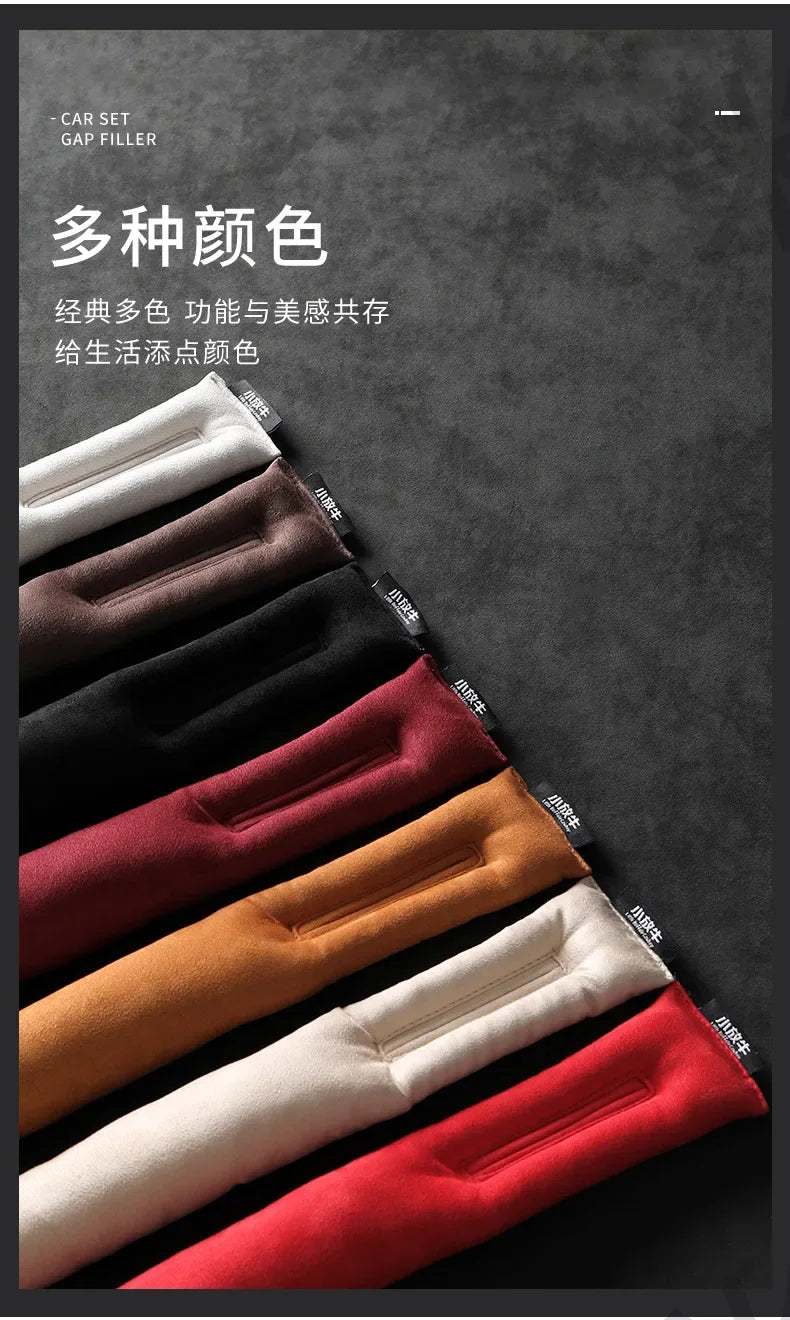 Car Seat Gap Filler Soft Car Styling Padding Leather Leak Pad Plug Spacer Universal Interior Accessories Car Organizer