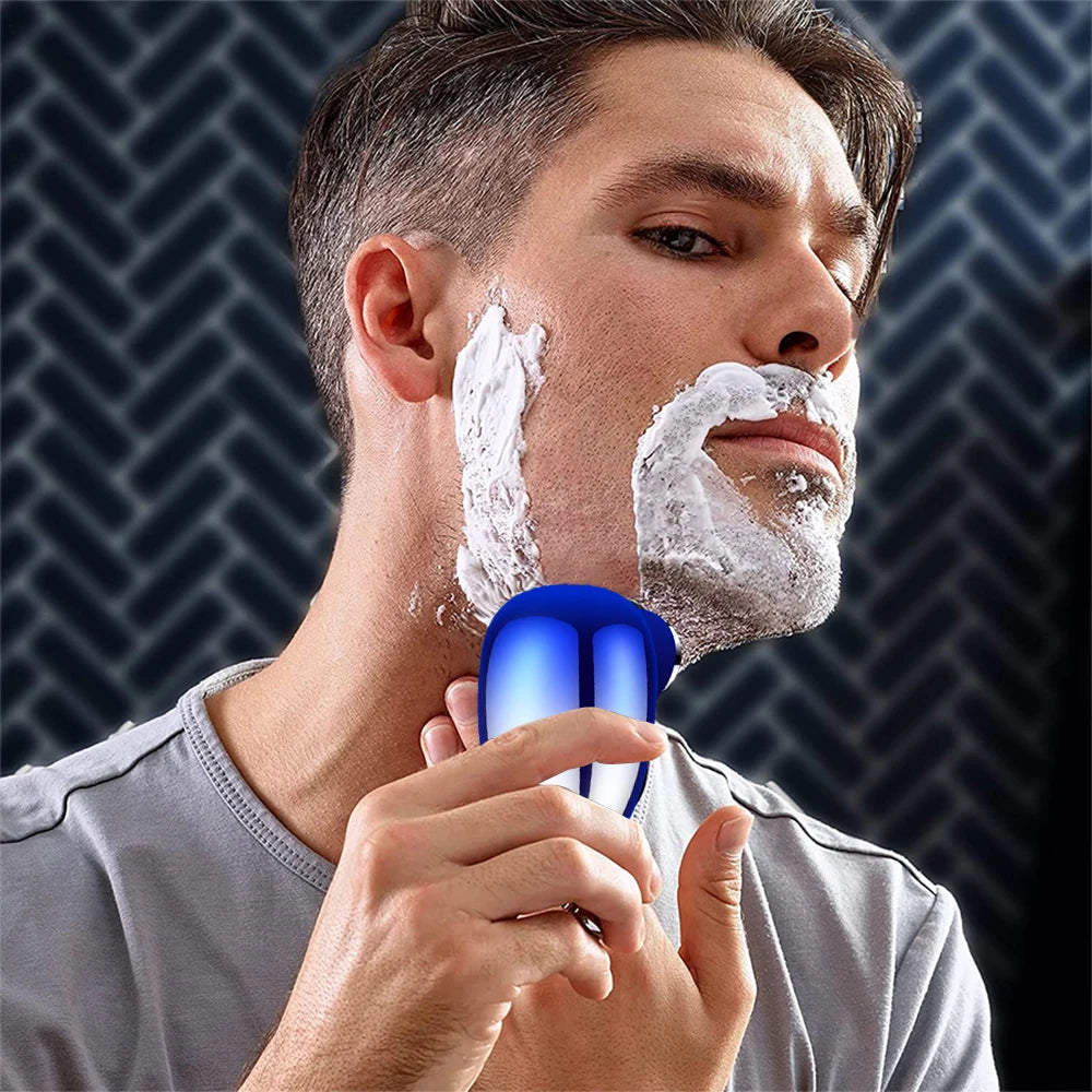 Mini rechargeable electric shaver with digital display - portable and easy-to-use shaver