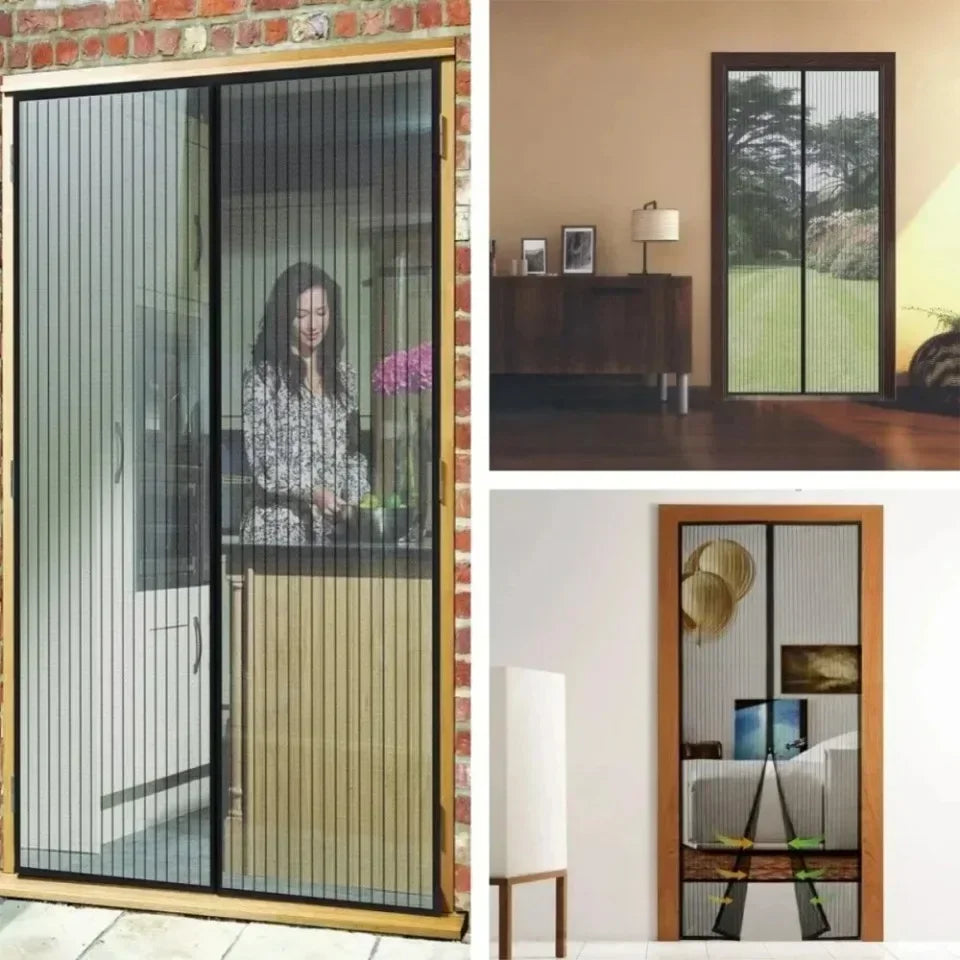 Anti Mosquito Magnetic Door Screen Invisible Mesh Curtain No Punching Auto Closing Insect Fly Bug Protector for Bedroom Entry
