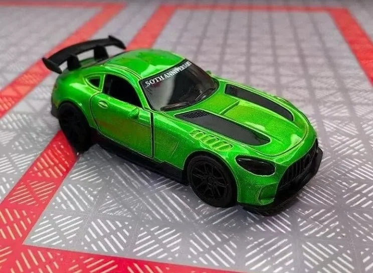Boys Alloy Car Toy Realistic Racing Sports Car Pullback Function Model Vehicle Toy for Kids