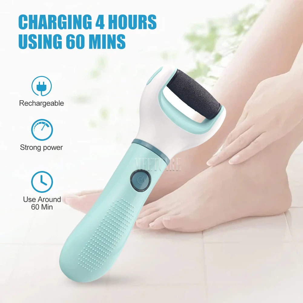 Electric Foot Grinder Dead Skin Remover Feet Scrubber Callus Pedicure Shaver Remove Dry Dead Cracked Safe Foot Care Repair