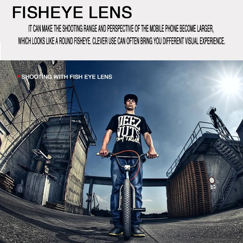 3in1 Fisheye Lens Wide Angle Micro Camera Lens for iPhone 14 13 3IN1 Zoom Fish Eye Len for Smartphone Lenses with Phone Clip
