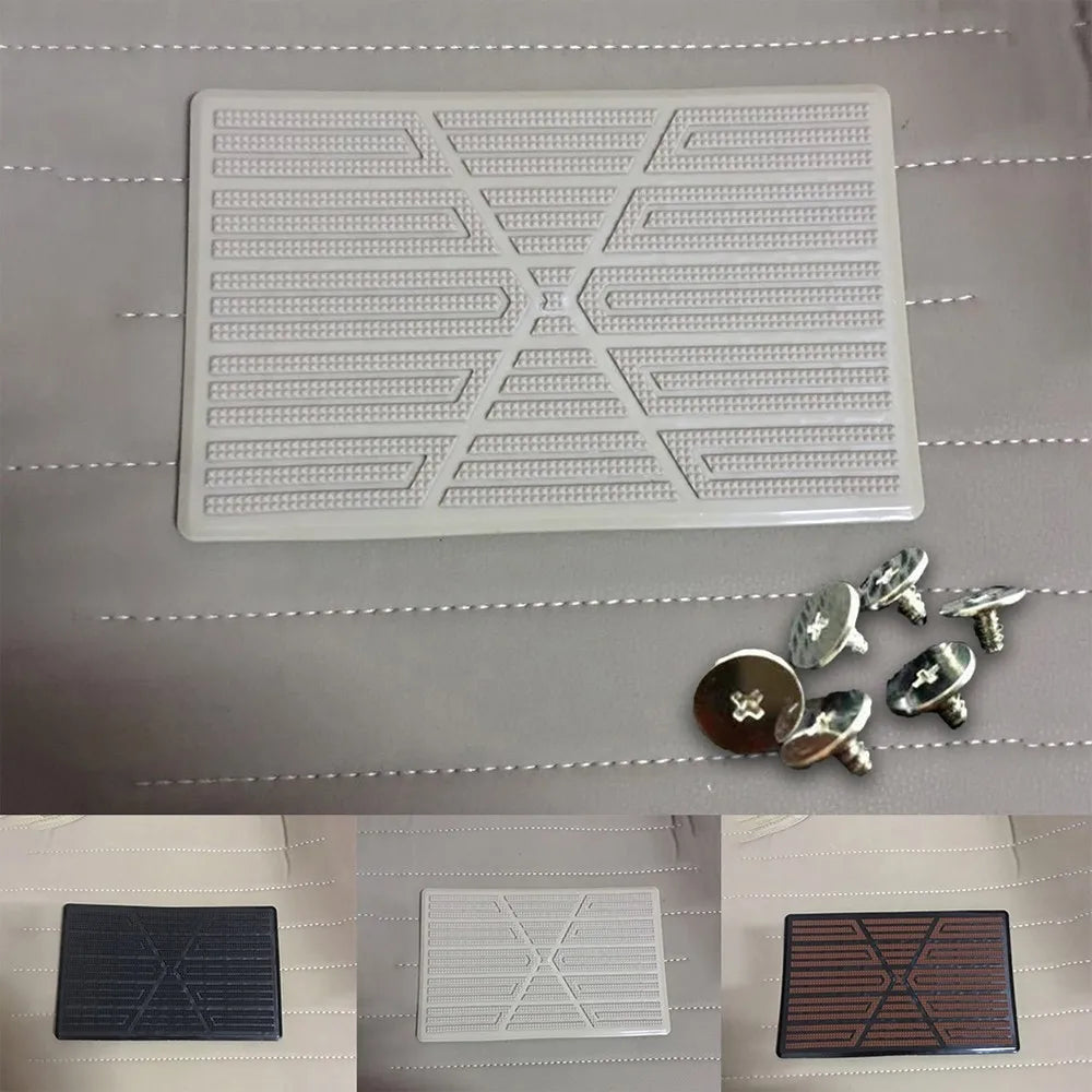 1*Universal Car Floor Pad PVC Pedal Plate Anti Skid Foot Heel Scuff Plate Car Floor Mat Non-Slip Carpet Patch 23×15cm Car Mats