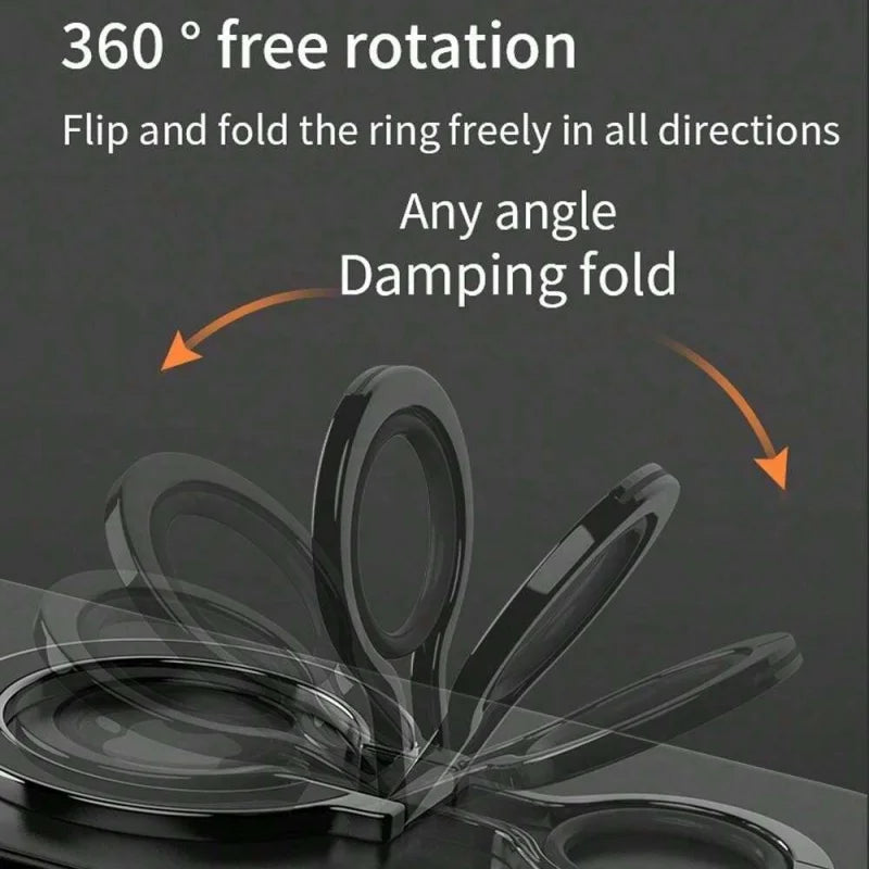 Magnetic Ring Buckle Phone Holder 360-Degree Rotating Desktop Fixed Strong Magnetic Adsorption Portable And Universa