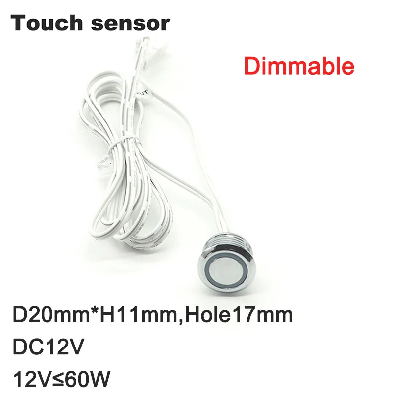 Touch sensor switch Hand Sweep Switch 5A 12V-24V IR Motion Sensor Hand Wave Scan Smart LED Closet Cabinet light/Wardrobe lamp